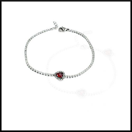 Armband Strass Hjärta