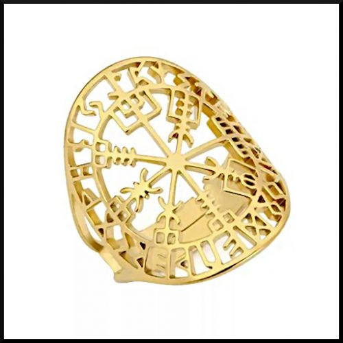 Ring Vegvisir Guld